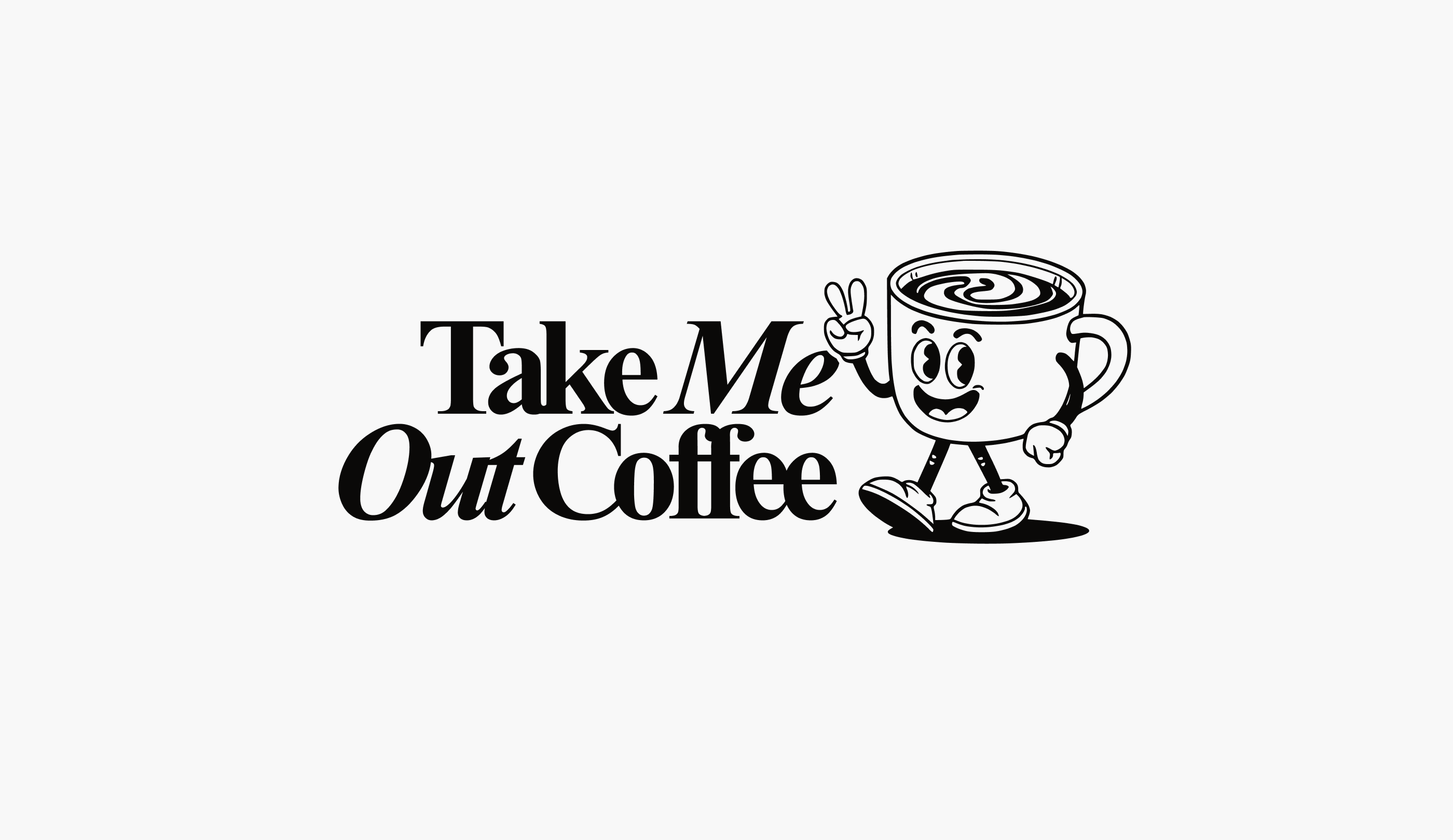 Take Me Out Coffee Brand Identity